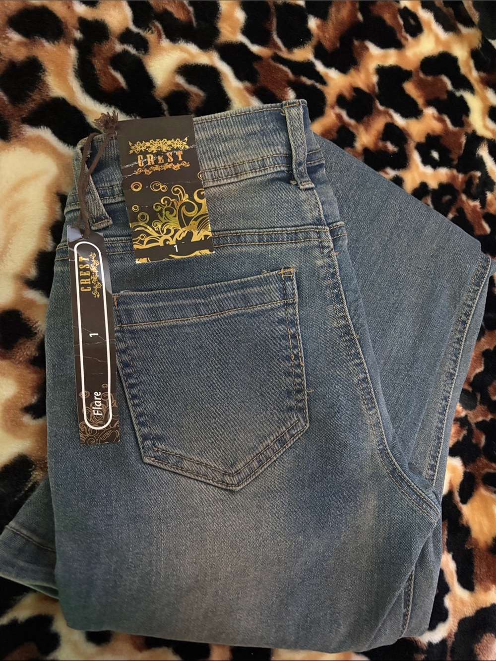 Crest Women's Medium Blue Flare Jeans